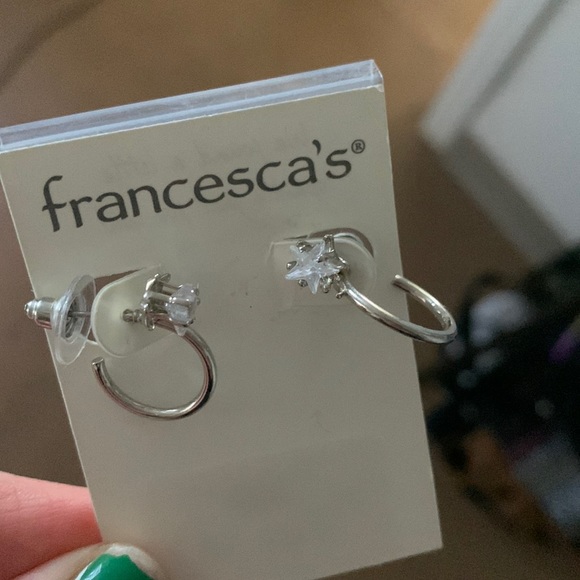 Silver Star Earrings - Picture 1 of 2